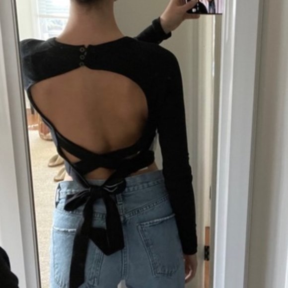 Free People - Open Back Tie Top - super soft - Picture 1 of 3
